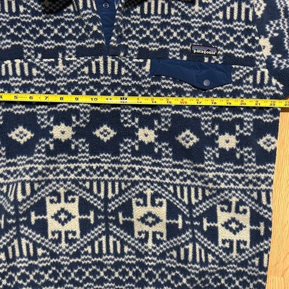 Patagonia Synchilla Mens Small Nordic Fisher Snap-T Pullover Jacket - Picture 7 of 8